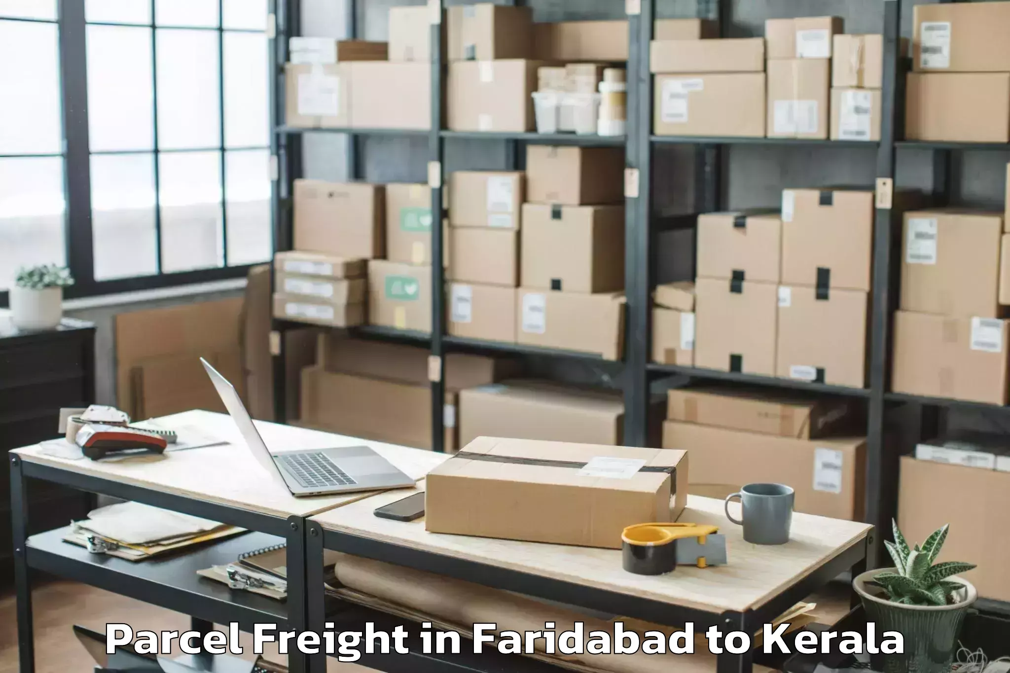 Easy Faridabad to Pandanad Part Parcel Freight Booking